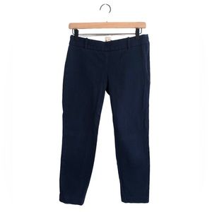 J. Crew Women's Navy Blue Stretch Side Zip Pants | Size 2